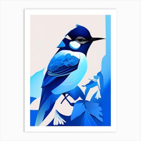 Blue Jay Pop Matisse Bird Art Print