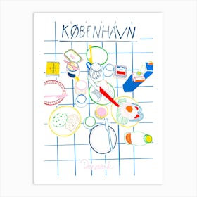 Breakfast in Copenhagen Art Print