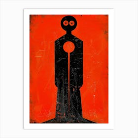 Man In Black 1 Art Print