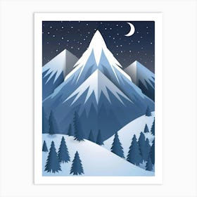 Snowy Mountains 7 Art Print