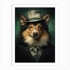 Gangster Dog Shetland Sheepdog 4 Art Print