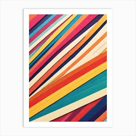 Rainbow Stripes Art Print