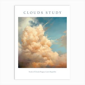 Study Of Clouds Prague, Czech Republic 2 Art Print