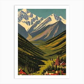 Banff National Park Canada Vintage Poster Art Print