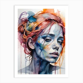 Abstract Watercolor Painting Art Print