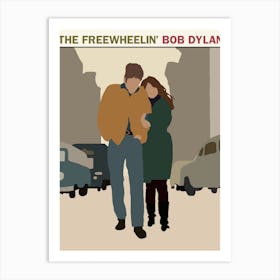 The Freewheelin' Bob Dylan Art Print