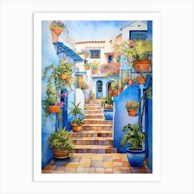 Mediterranean Village 1 Art Print