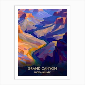 Grand Canyon National Park Travel Poster Matisse Style 8 Art Print