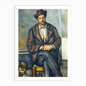 Seated Peasant, Paul Cézanne Art Print