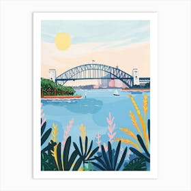 Travel Poster Happy Places Sydney 2 Art Print