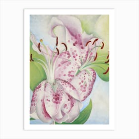 Georgia O'Keeffe - Pink Spotted Lily 1 Art Print