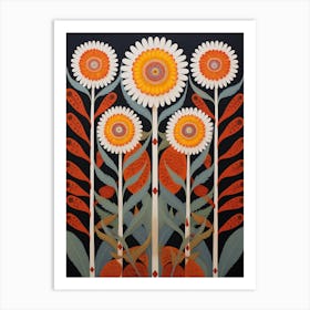 Flower Motif Painting Everlasting Flower 1 Art Print