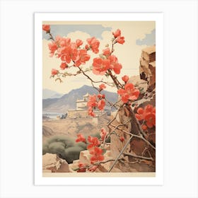 Japanese Quince Victorian Style 1 Art Print