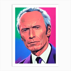 Clint Eastwood Pop Movies Art Movies Art Print