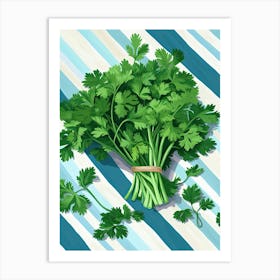 Cilantro Summer Illustration 10 Art Print