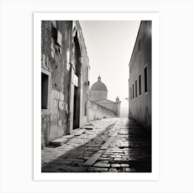 Pula, Croatia, Black And White Old Photo 3 Art Print