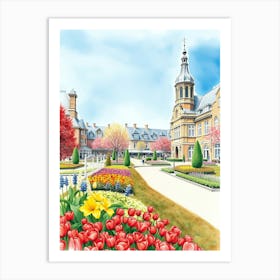 Tulips In The Park Art Print