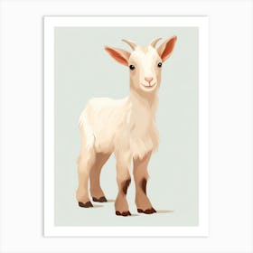 Baby Animal Illustration  Goat 7 Art Print