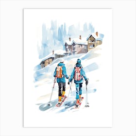 Andermatt   Switzerland Ski Resort Illustration 0 Art Print