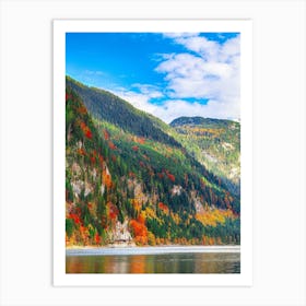 Autumn Forest In The Mountains Art Print