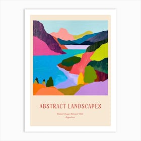 Colourful Abstract Nahuel Huapi National Park Argentina 3 Poster Art Print