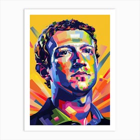 Mark Zuckerberg Art Print