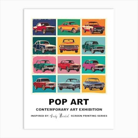 Poster Chairs Pop Art 1 Art Print