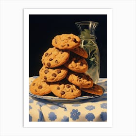 Cookies Vintage Cookbook Style 2 Art Print