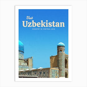 Uzbekistan Art Print