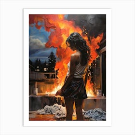'The Fire' 3 Art Print