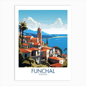 Funchal Travel Print Portugal Gift Art Print