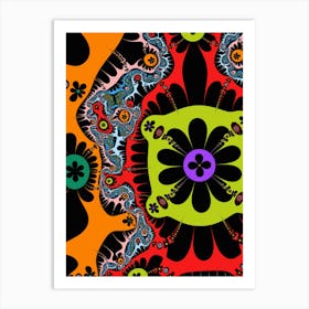 Psychedelic Flower Art Print