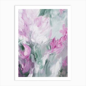 Pink Roses Painting 2 Art Print