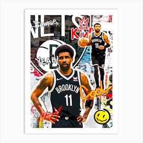 Kyrie Irving Brooklyn Nets 2 Art Print