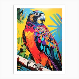 Colourful Bird Painting Falcon 1 Art Print