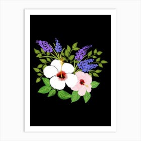 Hibiscus Flowers Art Print