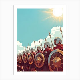 Spartan Warriors Art Print