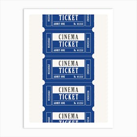 Cinema Ticket 1 Art Print