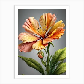 Hibiscus Flower 12 Art Print