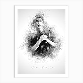 Peter Gabriel Art Print