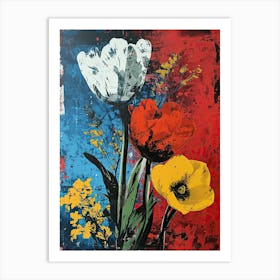 Tulips, Pop Art Art Print