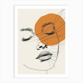 Woman'S Face 3 Art Print