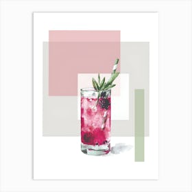 Blackberry Cocktail 1 Art Print