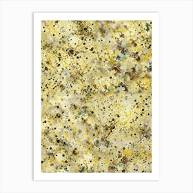 Yellow Marble Art Print