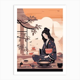 Tea Ceremony Japanese Style 1 Art Print