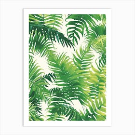 Pattern Poster Staghorn Fern 2 Art Print