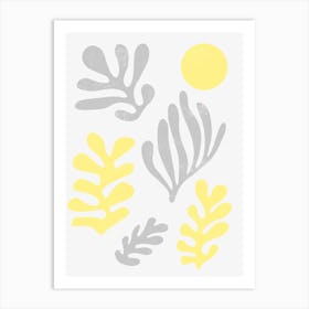Matisse Inspired Leaves Illuminating Yellow Ultimate Art Print