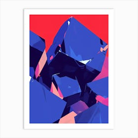 Abstract Cubes Art Print