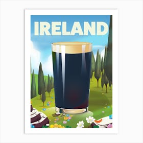 Ireland Travel poster 1 Art Print