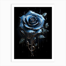 Blue Rose 2 Art Print